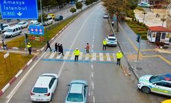 Tokat'ta yayalara öncelik vermeyen sürücülere cezalar