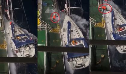 Antalya'da lüks teknenin imdadına tanker yetişti