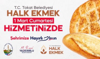 Tokat Belediyesi'nden "Halk Ekmek" projesi
