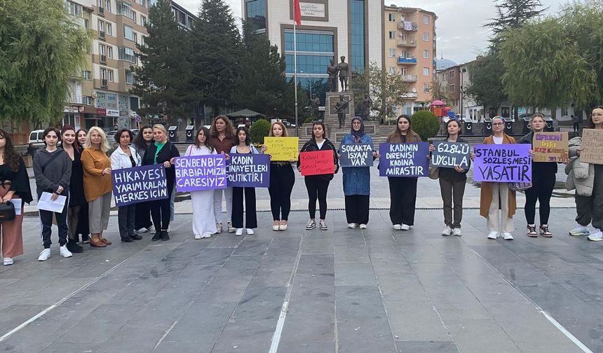 Bozüyüklü Kadınlar Kadın Cinayetlerine Karşı Seslerini Yükseltti